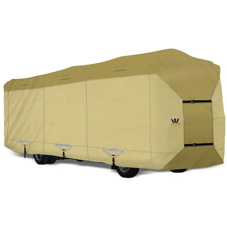 Eevelle S2 EXPEDITION Series, Class A RV Cover, Tan Color, Fits 31-32ft Long RV EX2A3132T
